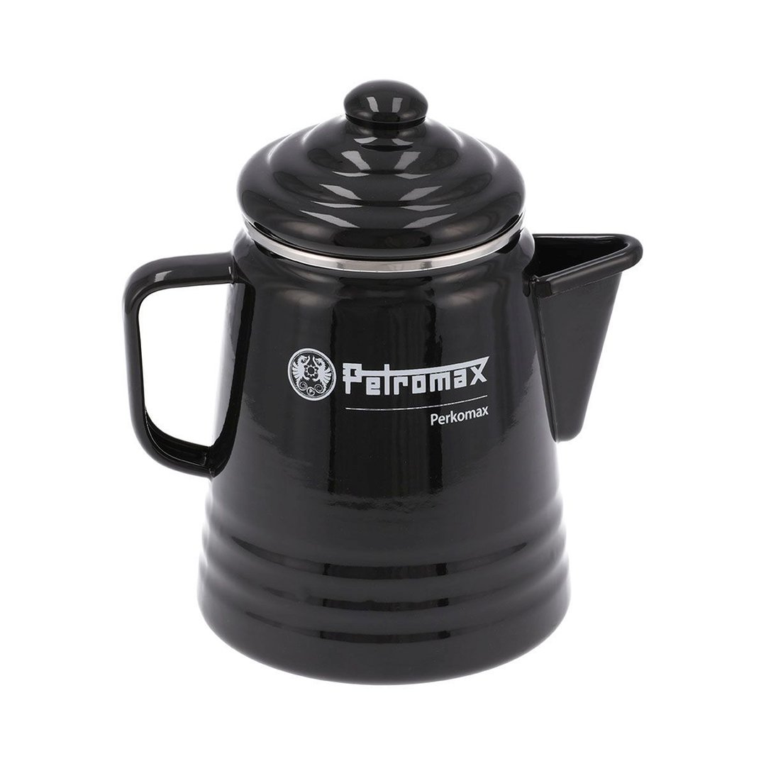 weiss Perkomax Perkolator Petromax Tee-Kaffeekanne bushcraft Camping  schwarz 